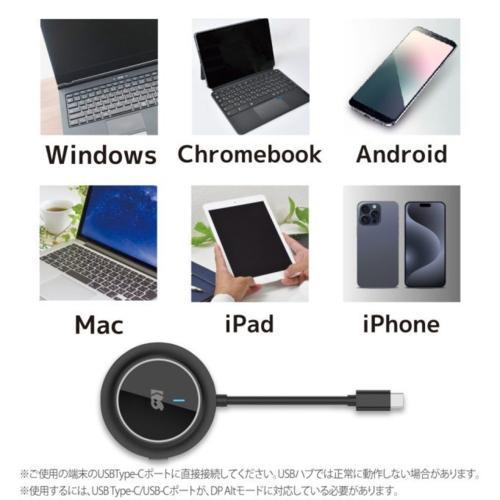 RATOC systems RS-WLHD2 ワイヤレスHDMI送受信機 USB-C to HDMIの画像