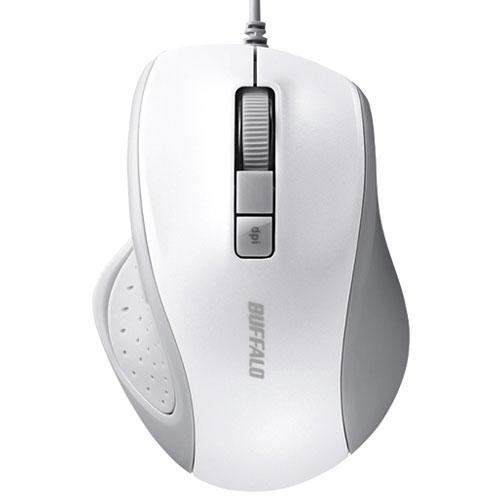 BUFFALO（バッファロー） BSMBU300WH ホワイト USB 有線BlueLED光学式