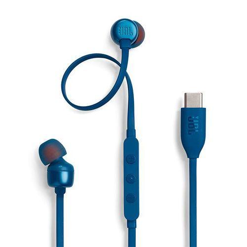 JBL(ジェイ ビー エル) JBL Tune 310C USB ブルー 96kHz/24bit対応DAC内蔵 USB Type-C用イヤホン