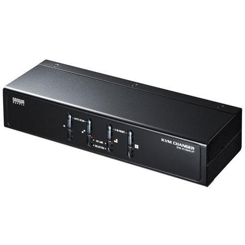サンワサプライ SW-KVM4UP PS/2・USB両対応パソコン自動切替器 4:1