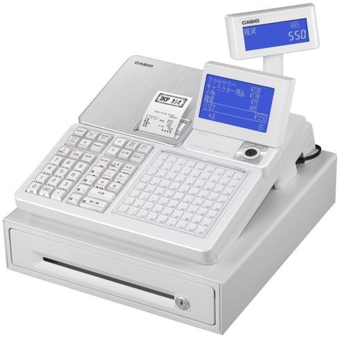 CASIO(カシオ) SR-C550-4SWE(ホワイト) スマホ連携 レジスター 4部門