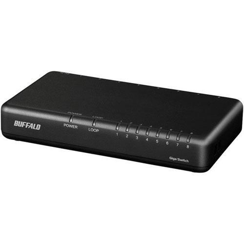 バッファロー(BUFFALO) LSW6-GT-8EPL/BK(ブラック) Giga対応スイッチングハブ 8ポート｜tokka