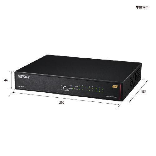 バッファロー(BUFFALO) LXW10G8 ブラック 10Gbps対応 8ポート