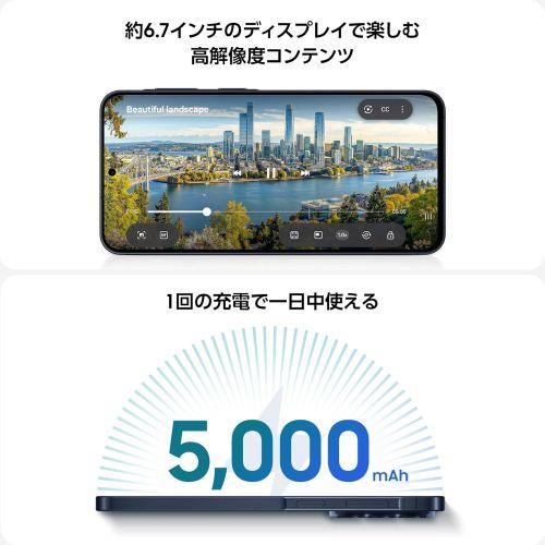 SAMSUNG(サムスン) Galaxy A57 5G BL オーサムアイシーブルー 6.7型FHD＋ 8GB/128GB SIMフリースマートフォン SM-A576QLBASJPの画像