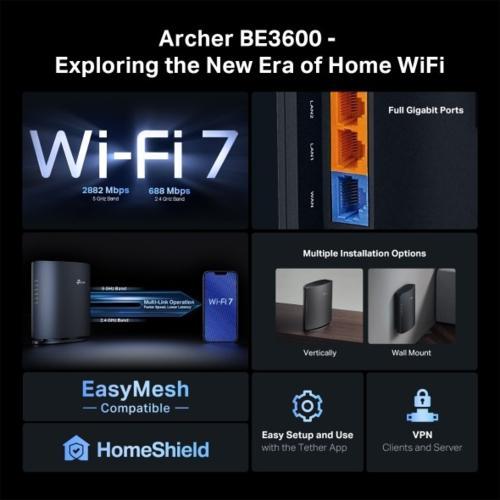 TP-Link(ティーピーリンク) Archer BE3600 デュアルバンドWi-Fi TP-Link(ティーピーリンク) Archer BE3600 デュアルバンドWi-Fi
