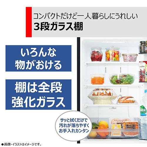 【長期保証付】冷蔵庫 一人暮らし 2ドア 右開き 153L 東芝 GR-V15BS-K セミマットブラック 幅479mm｜tokka｜04