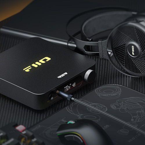 【長期保証付】FiiO(フィーオ) FIO-K11R-B ブラック USB DAC内蔵ヘッドホンアンプ 24bit R2R DAC採用 ハイレゾ対応の画像