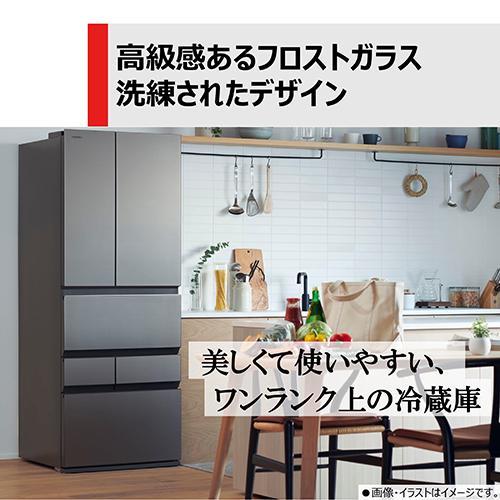 【標準設置料金込】【長期5年保証付】冷蔵庫 500L以上 東芝 507L 6ドア GR-W510FZS-TH フロストグレージュ 観音開き 幅650mm｜tokka｜04