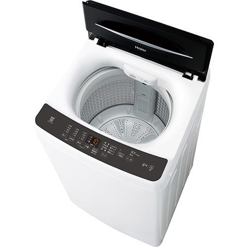 設置＋リサイクル】ハイアール(Haier) JW-U61C-K ブラック 全自動洗濯