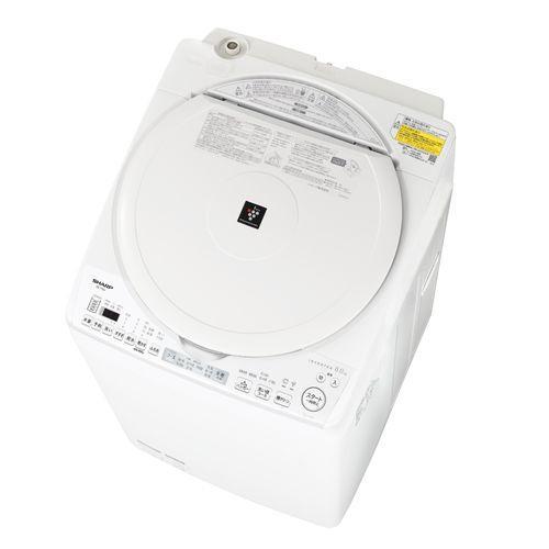 設置】シャープ(SHARP) ES-TX8J-W(ホワイト) 縦型洗濯乾燥機 上 設置】シャープ(SHARP) ES-TX8J-W(ホワイト) 縦型洗濯乾燥機 上