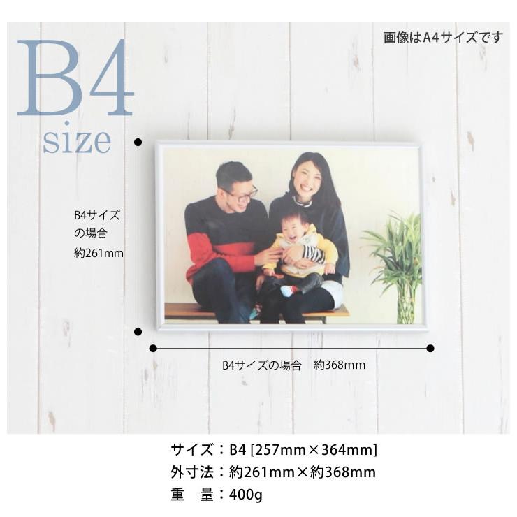 B4サイズ 257×364mm 額縁 ポスターフレーム パネル 厚みのある
