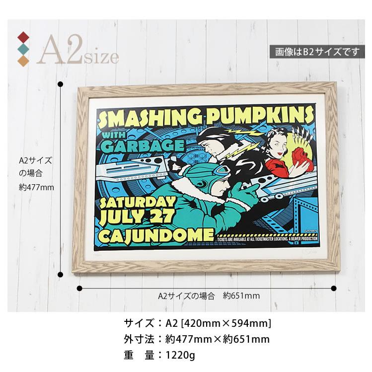 A2サイズ 420×594mm 額縁 ポスターフレーム パネル フラットな形状と5