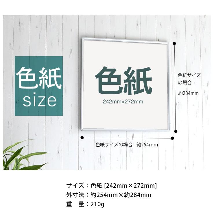 色紙サイズ 242×272mm 額縁 色紙入れフレーム パネル ワンタッチで開閉
