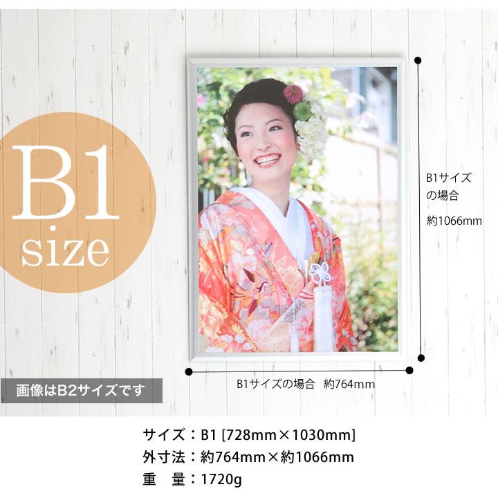 B1サイズ 728×1030mm 額縁 ポスターフレーム パネル 曲面がきれいな