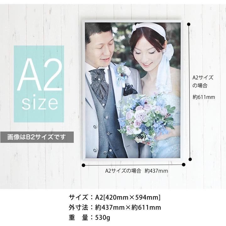 A2サイズ 420×594mm 額縁 ポスターフレーム パネル 軽くて安価、安全