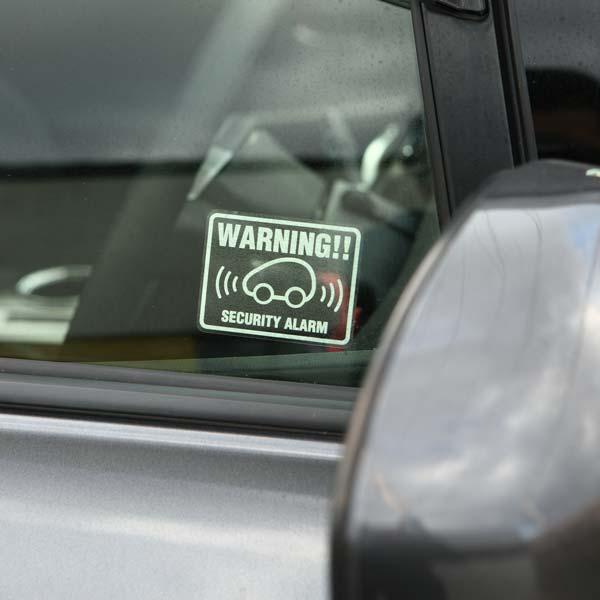 お得な3枚セット車用 セキュリティ ステッカー Warning 可愛い コンパクトカータイプカーセキュリティー ダミー 耐水 防水 Car Security Sec 4000 Wk とことこマーチ 通販 Yahoo ショッピング