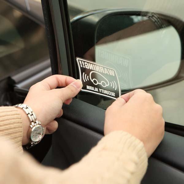 お得な3枚セット車用 セキュリティ ステッカー Warning 可愛い コンパクトカータイプカーセキュリティー ダミー 耐水 防水 Car Security Sec 4000 Wk とことこマーチ 通販 Yahoo ショッピング