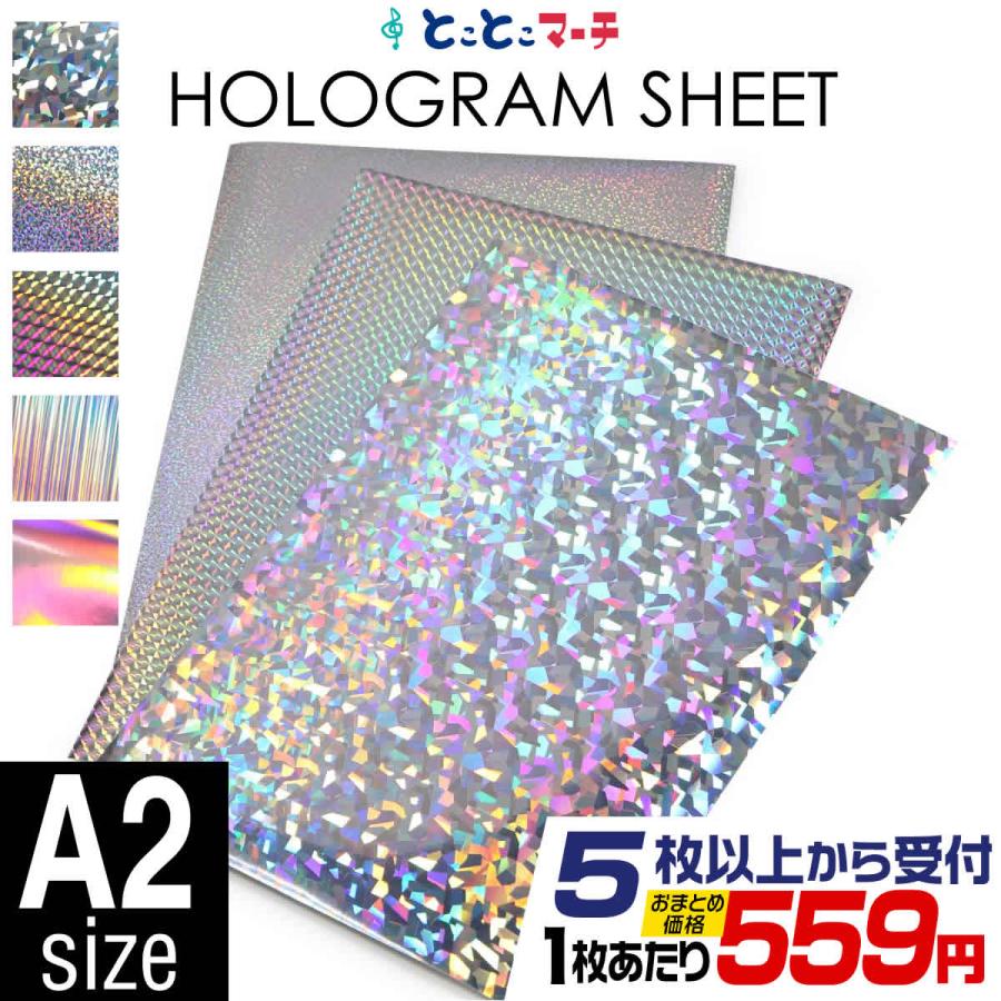 セット割5 A2サイズ 約42cm×約60cm ホログラムシート ホログラム