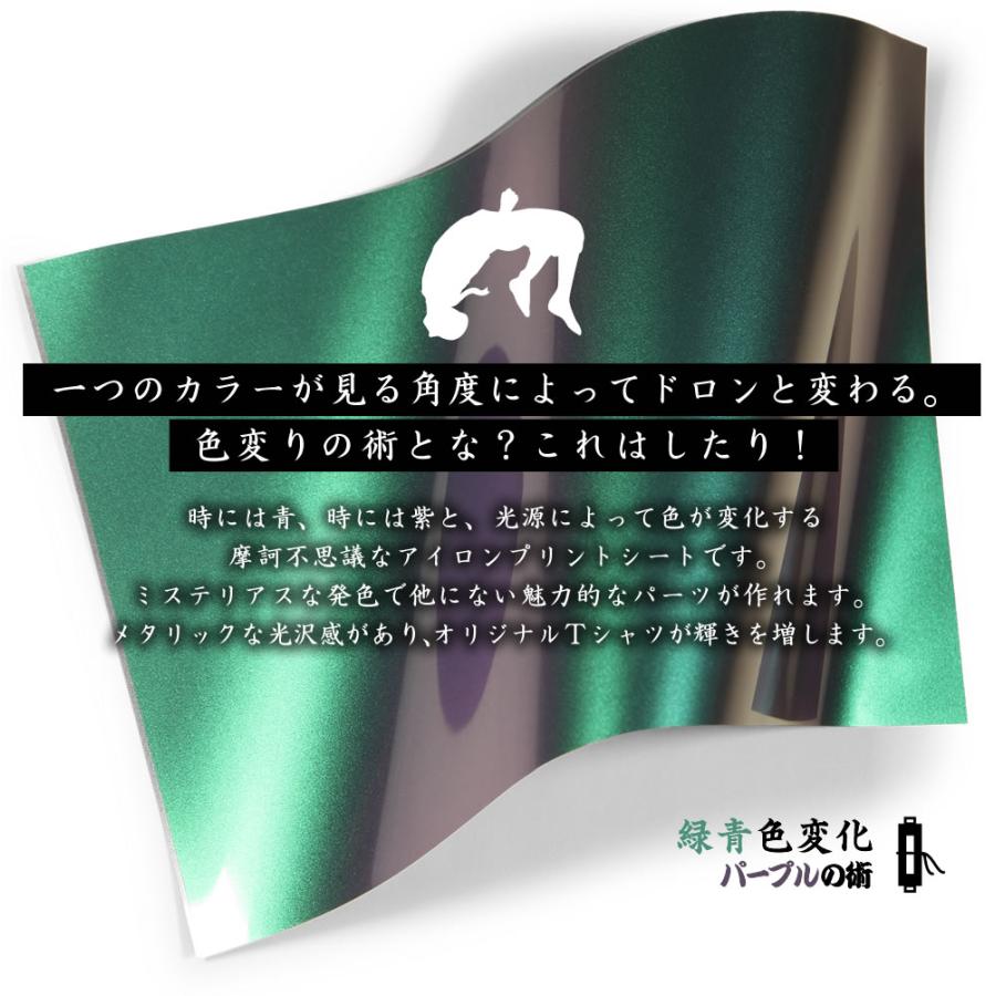   【完璧】 色変化アイロンシート 熱転写ラバーシート