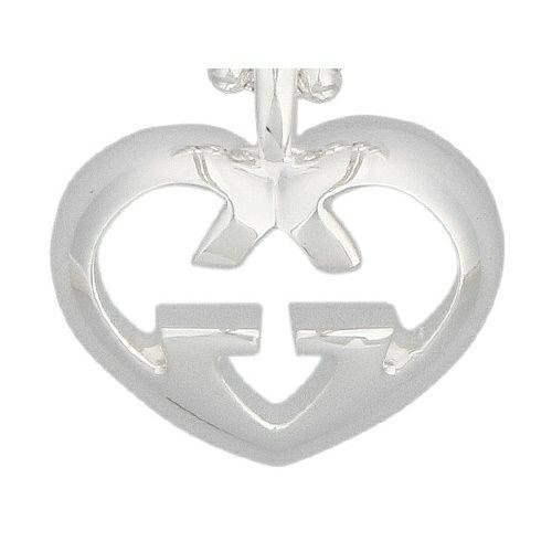 GUCCI（グッチ） ネックレス ハート GG ペンダント 246487 J8400 8106