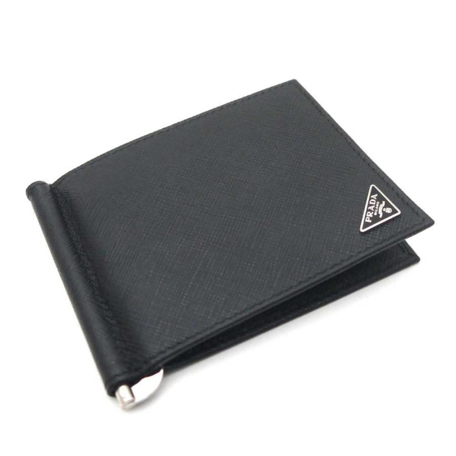 PRADA（プラダ） マネークリップ財布 2MN077 QHH F0002 ブラック