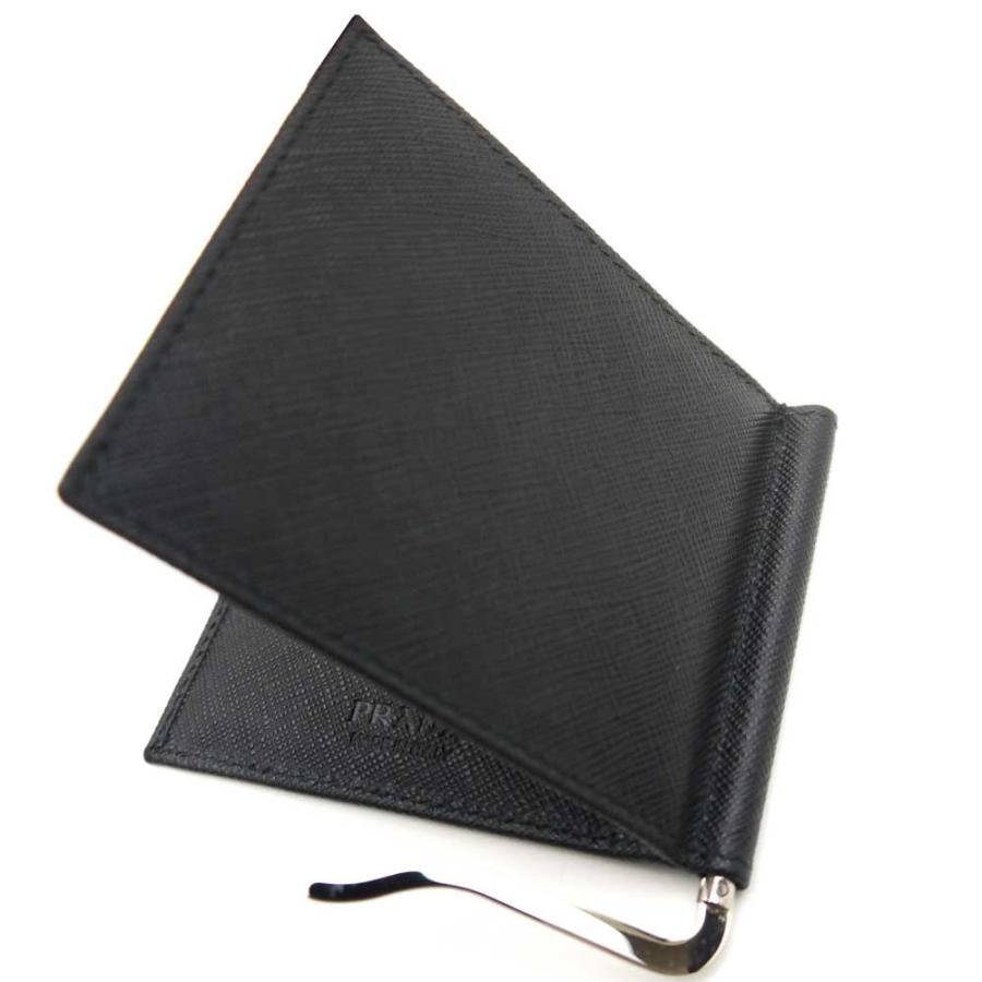PRADA（プラダ） マネークリップ財布 2MN077 QHH F0002 ブラック