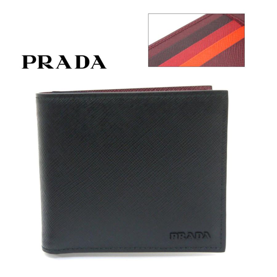 Prada 財布 メンズ二つ折りカード 小銭入れなし 2mo513 Zlp F0me5 ブラック マルチカラー 2mo513zlpf0me5 インポートショップ ペガサス 通販 Yahoo ショッピング