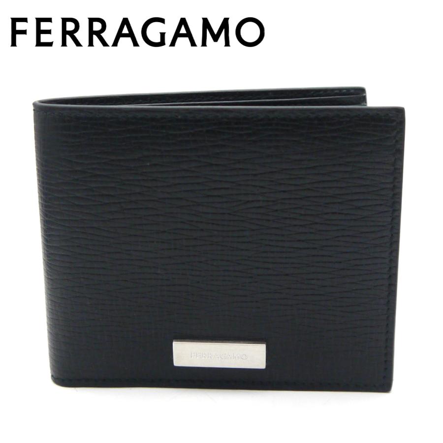 FERRAGAMO（フェラガモ） 財布 二つ折り小銭入れ付 メンズ LINGOTTO 66