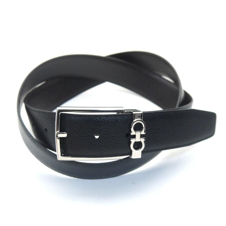 FERRAGAMO（フェラガモ） ベルト メンズリバーシブル 67-A037 ブラック