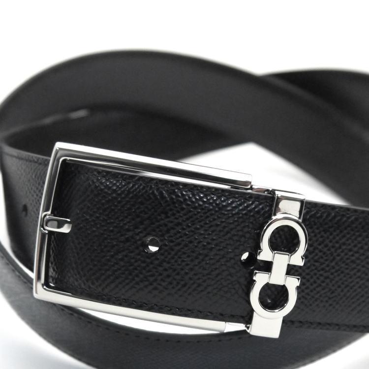 FERRAGAMO（フェラガモ） ベルト メンズリバーシブル 67-A037 ブラック