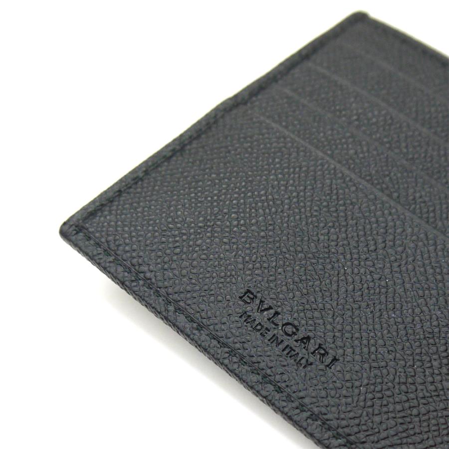 ブルガリ 財布 小銭入れ付き メンズ 二つ折り ブラック BULGARI BULGARI 30396の画像