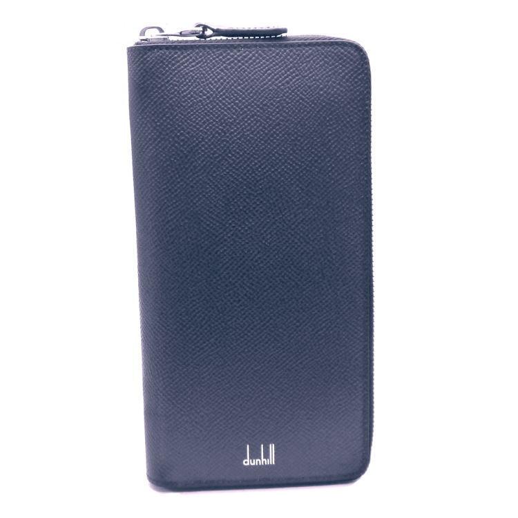 ダンヒル 長財布 ラウンド カドガン F2180CA 410 ネイビーの画像