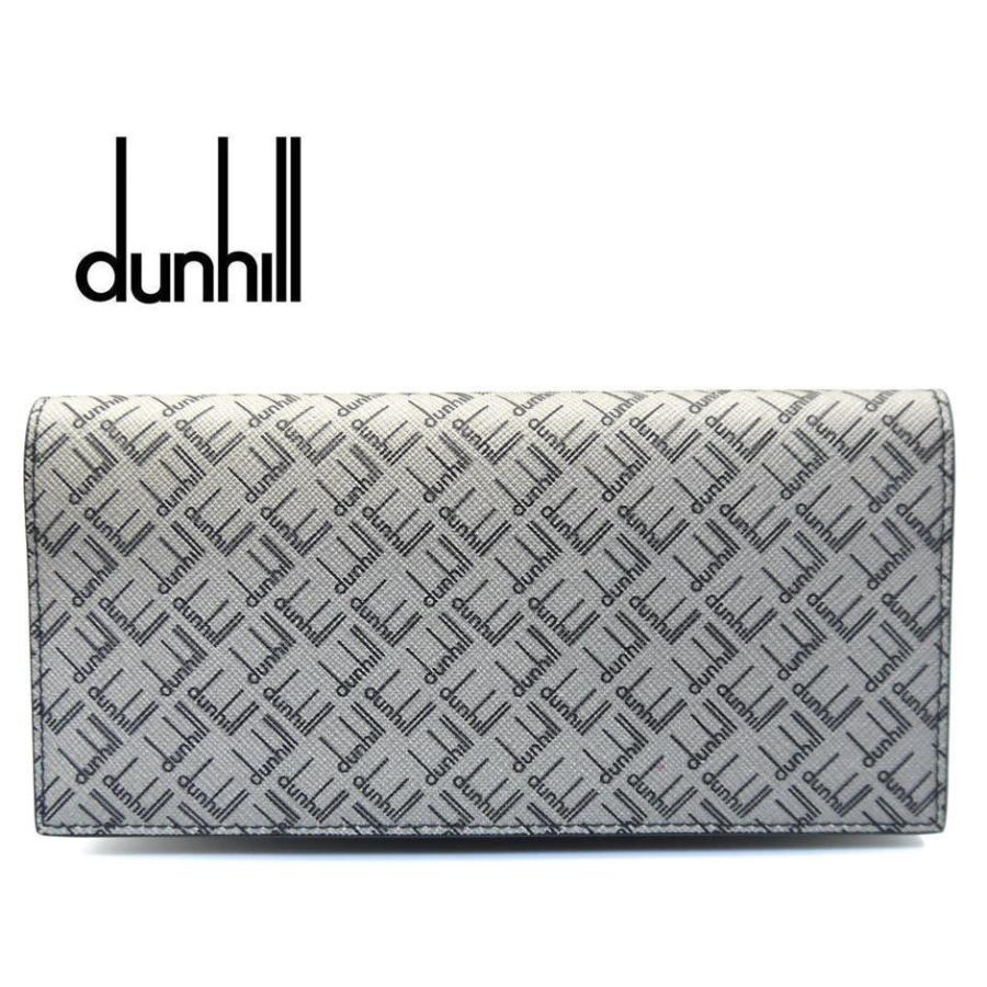 dunhill ダンヒル 長財布 シグネチャー R2100LT 038 グレー柄 dunhill ダンヒル 長財布 シグネチャー R2100LT 038 グレー柄