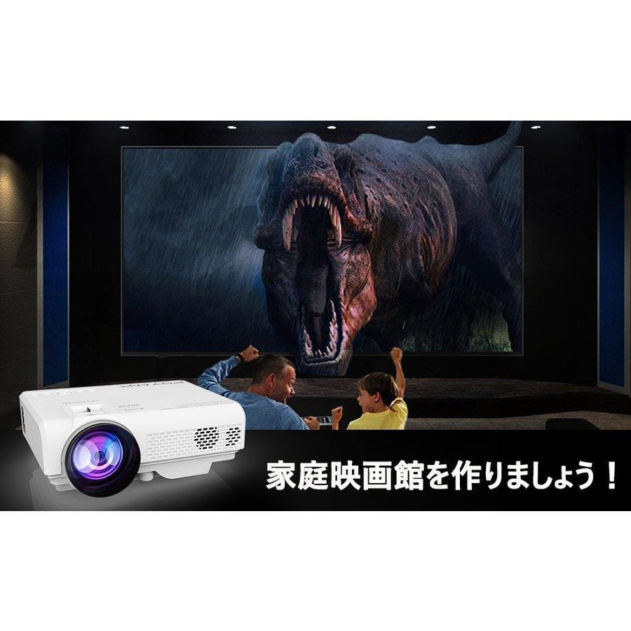 ミラーリング 小型 プロジェクター WiFi接続 6000LM ケーブルなしで