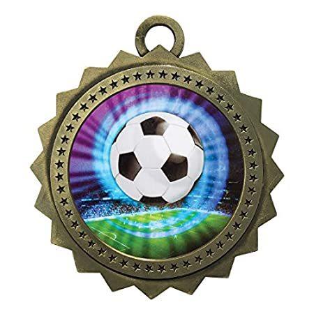 D03 My446 サッカーゴールドメダル トロフィー賞 ネックリボン付き 10個パック 国内初の直営店