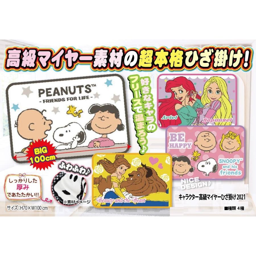 保存版 ディズニー スヌーピー キャラクター高級マイヤーひざ掛け21 48個入 Kneeling Character Snoopy Disney 布団 寝具