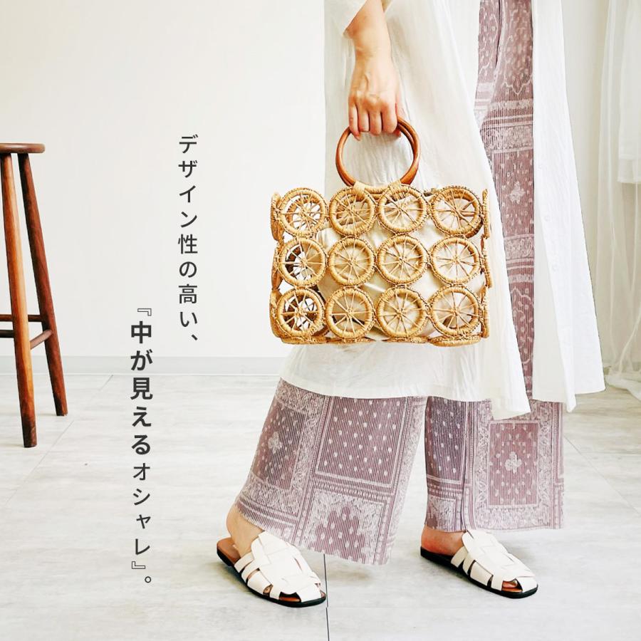 SURYO かごバッグ ゴールド パール装飾 B1048_3.jpg