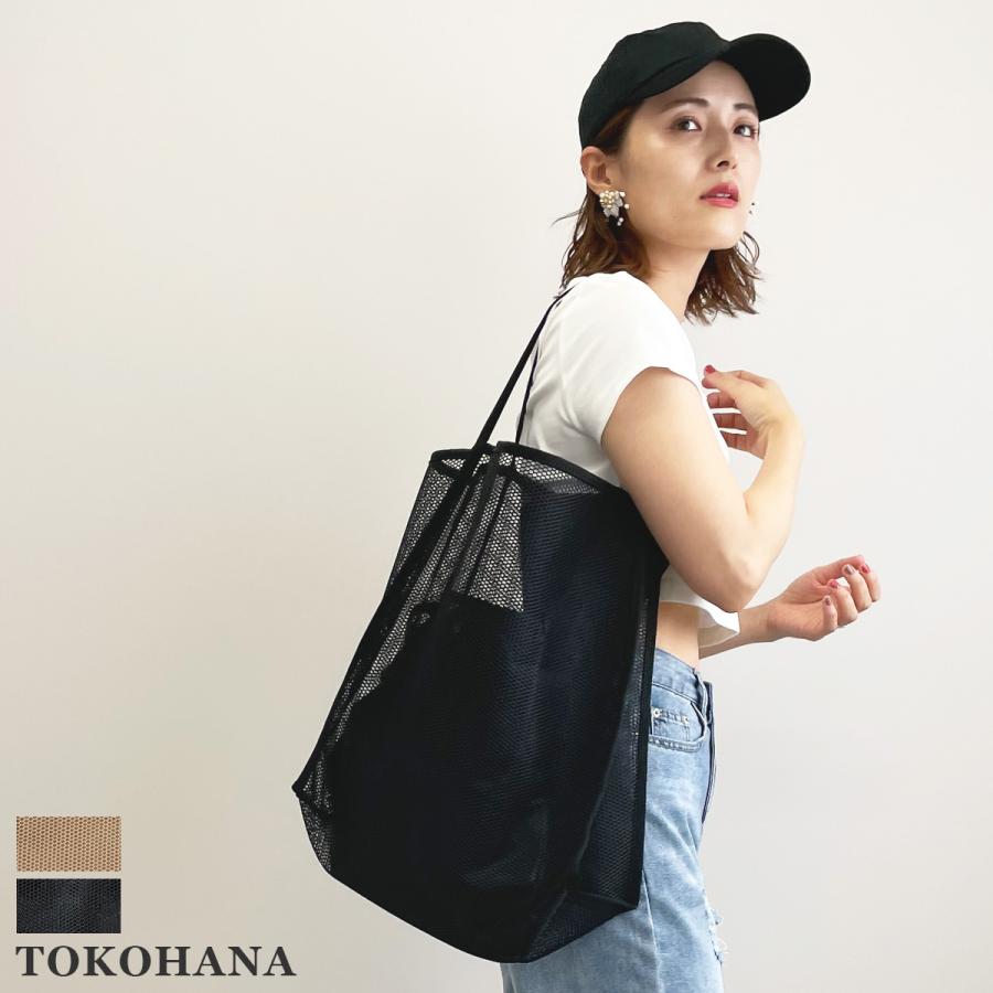 トートバッグ メッシュ レディース スクエア メンズ 鞄 肩掛け 透け感