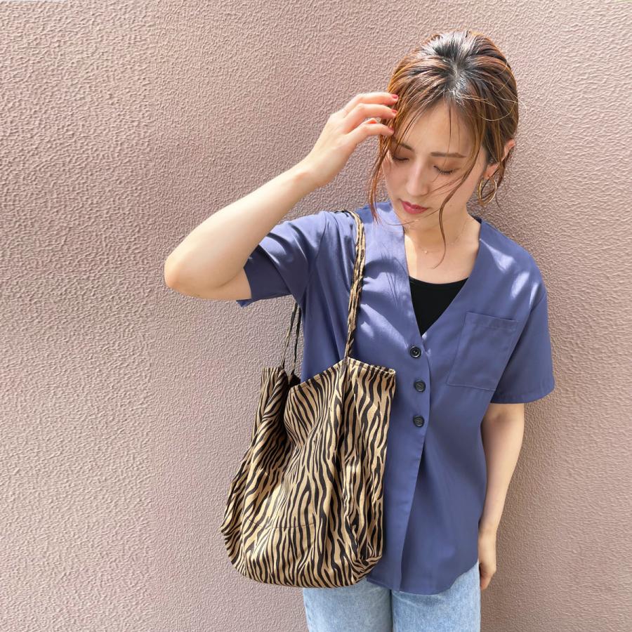 トートバッグ ゼブラ柄 大きめ エコバッグ 肩掛け a4 大容量 軽い 布