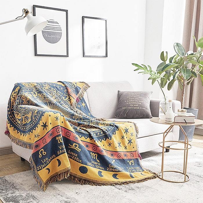 ブランケット 星座柄ブランケット 大判 おしゃれ マルチカバー