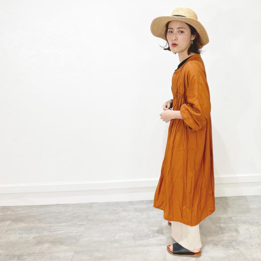 ストローハット つば広 麦わら帽子 レディース 天然ラフィア 無地