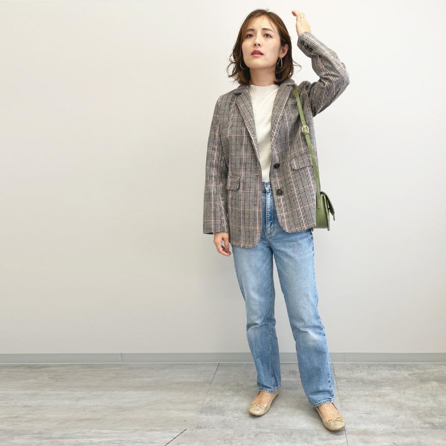 ジャケット テーラードジャケット グレンチェック レディース 秋冬