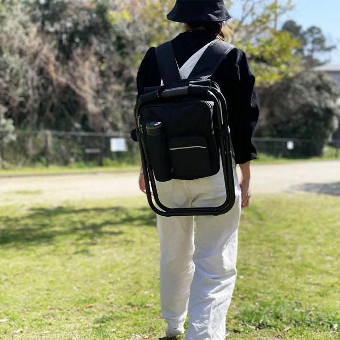 椅子付きリュック 釣り 保冷バッグ 保温 アウトドア 折畳み 収納 