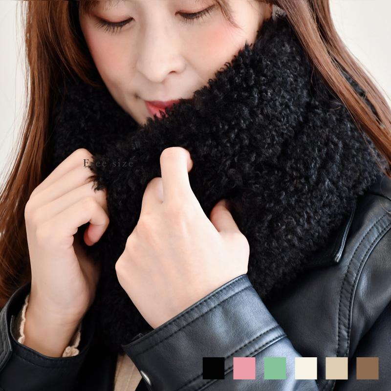 スヌード レディース ファー ボア マフラー ネックウォーマー