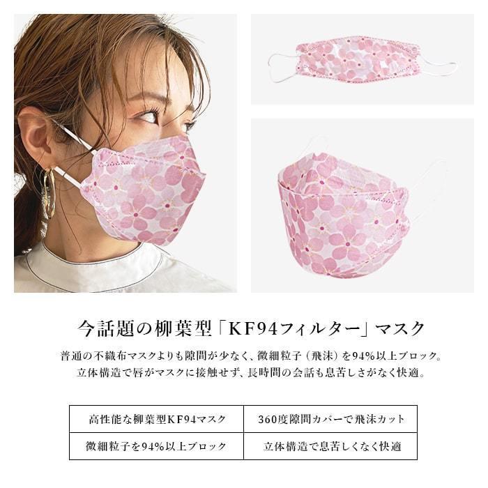 KF94 不織布 マスク 20枚セット 柄 個包装 メンズ 男性 女性 立体構造