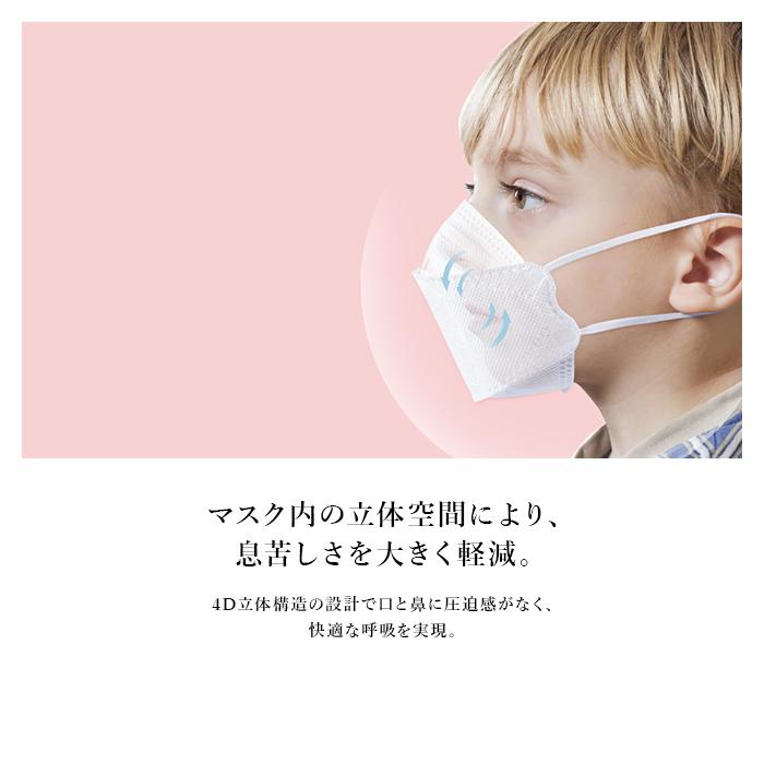マスク 不織布 小さめ キッズ 子供用 20枚 KF94 ダイヤモンド 柄