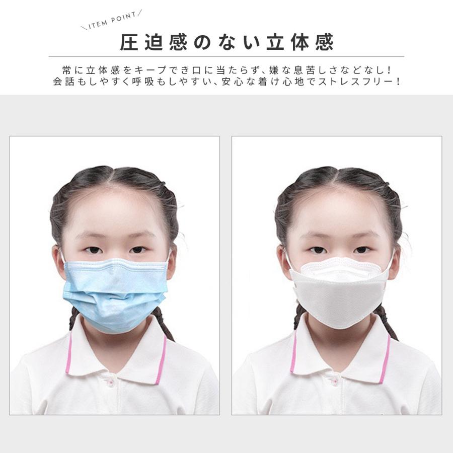 KF94マスク 子供用 不織布 10枚 立体マスク 柳葉型 キッズ 幼児 個包装