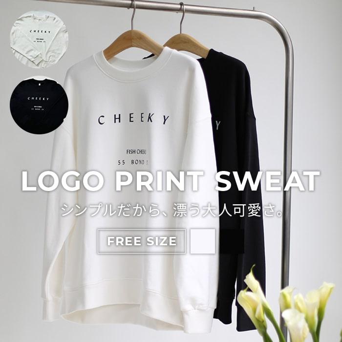 スウェット レディース トレーナー シンプル 秋服 ファッション ロゴ 
