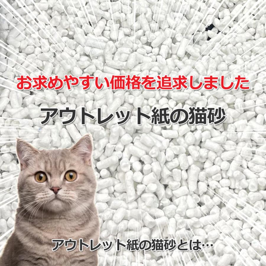 ケース　約62.7円/L　国産　アウトレット紙の猫砂　51L（17Lx3袋）日本製　猫砂　ネコ砂　紙製　紙砂　燃やせる　固まる　猫用　サンド　リター　安い　箱｜tokoton-dogfood｜02