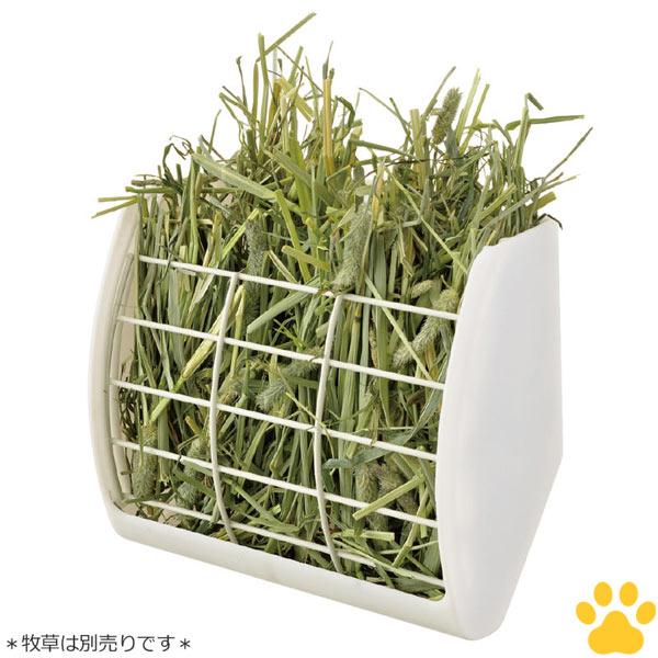 jun【ボトル付き】ドア付きケージ、GEXトイレ、牧草フィーダー、かじり木 ラビんぐ GEX 取付ラクラク たっぷり牧草フィーダー スライド式 固定式